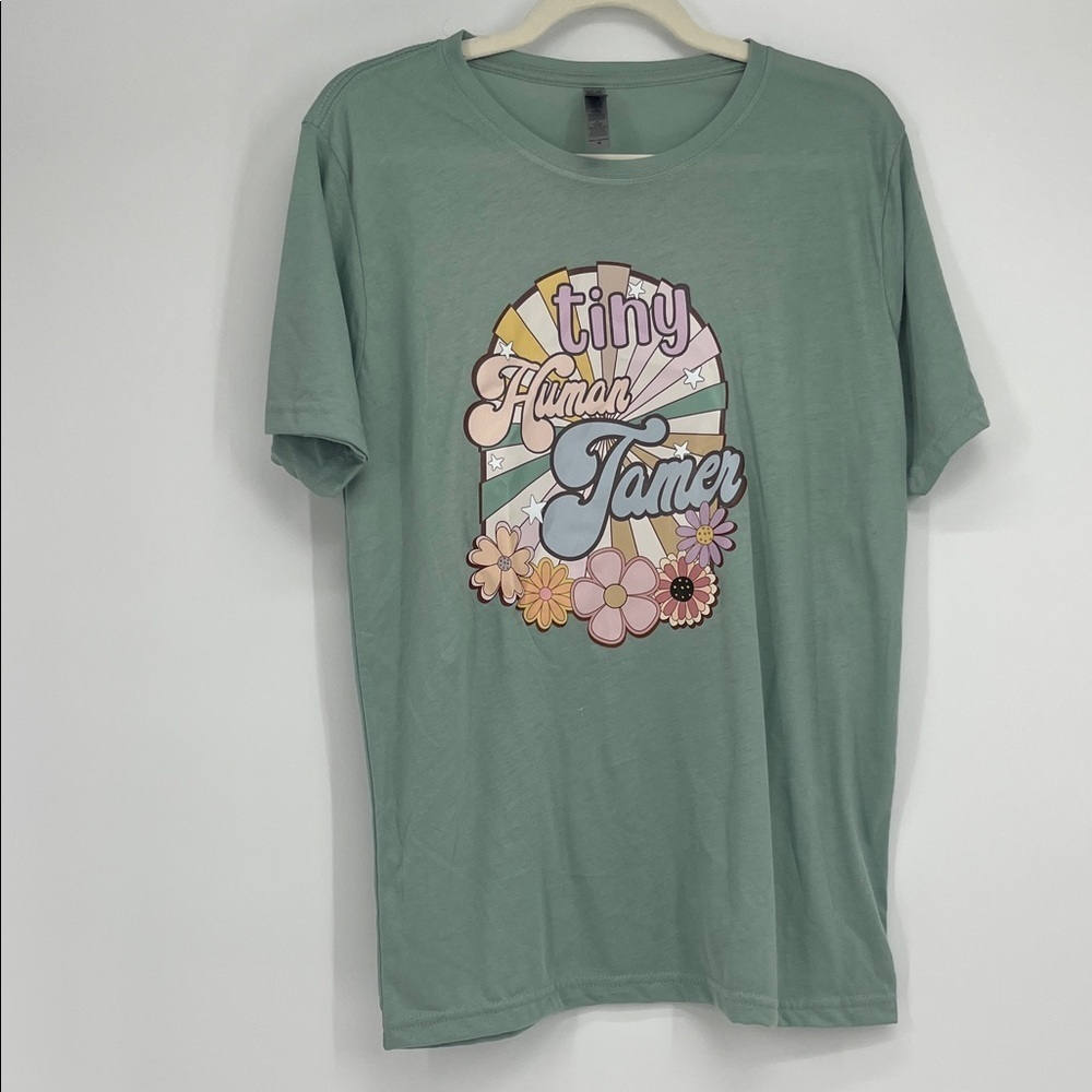 Tiny Human Tamer Retro Graphic Tee | Next Level Apparel | Size Medium